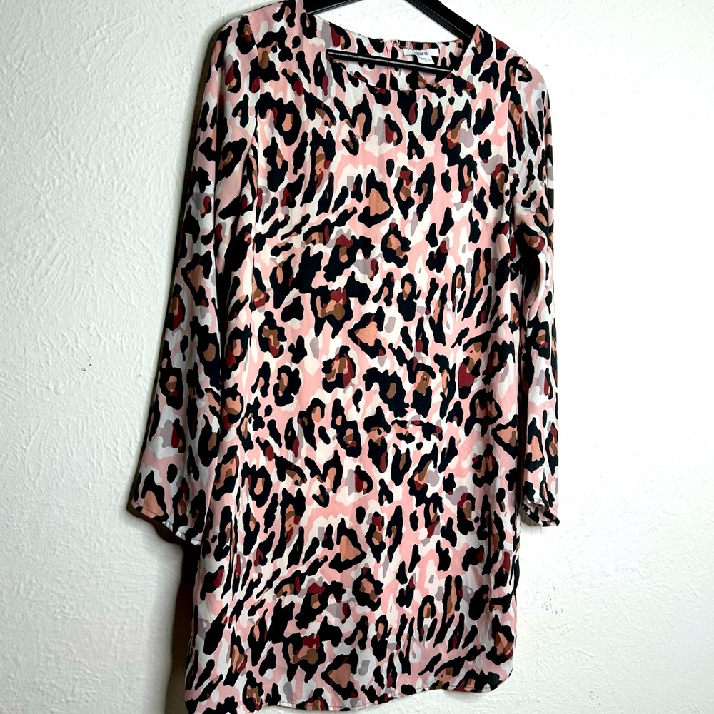 Bar 111 Leopard Print Dress Pink Brown and Black Size Small